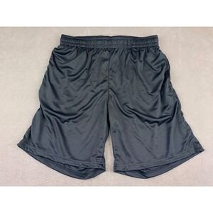 Mens Athletic Shorts Size Medium Dark Gray Polyester Basketball Gym Workout